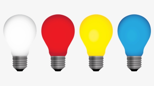Free Vector Graphic Bulb Light Icon Lightbulb Idea - Coloured Lightbulb Png, Transparent Png, Free Download