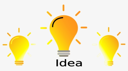 Idea Three Yellow Free Picture - Lampada Png, Transparent Png, Free Download