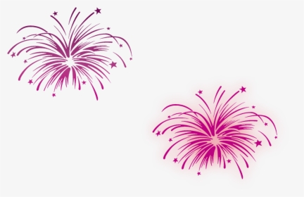 Fuegos Artificiales De Dibujo - Black And White Firework Clipart, HD Png Download, Free Download