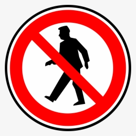 No Walking Pedestrians Clip Art At Clker, HD Png Download, Free Download