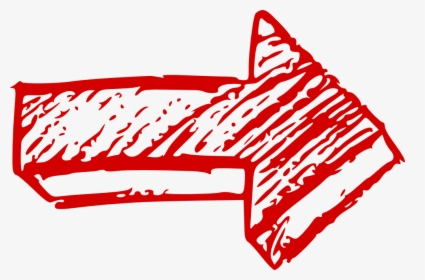 Hand Drawn Arrow - Hand Drawn Red Arrow Png, Transparent Png, Free Download