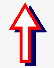 Graph Clipart Arrow Up - Red And Blue Arrow, HD Png Download, Free Download