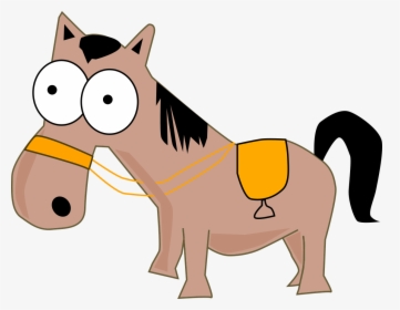 Cartoon Horse With Saddle, HD Png Download, Free Download