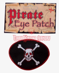 Pirate Eye Patch Png - Skull, Transparent Png, Free Download