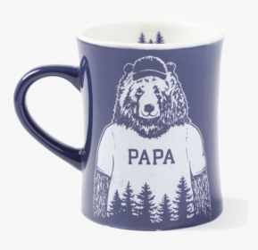 Papa Diner Mug - Life Is Good Papa Bear Shirt, HD Png Download, Free Download