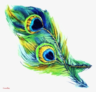 Eye Feather Christian Clip Art - Transparent Background Peacock Feather Clipart, HD Png Download, Free Download