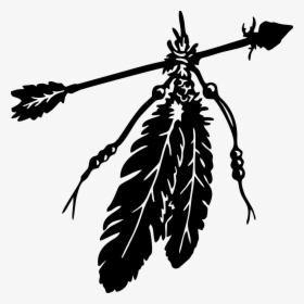 Indian Feathers With Arrow , Transparent Cartoons - Indian Arrow With Feathers, HD Png Download, Free Download