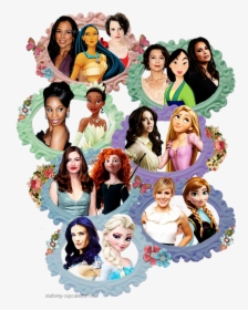 Disney Rapunzel Ariel Jasmine Aurora Cinderella Pocahontas - Kristen Bell Mandy Moore, HD Png Download, Free Download