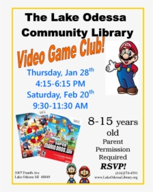 Transparent Lake Png - Video Game Club Flyer, Png Download, Free Download