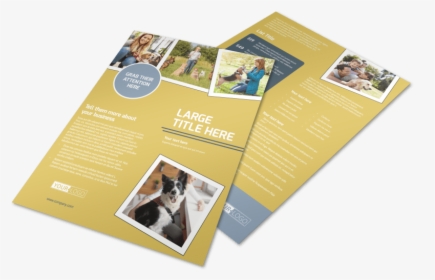Dog Obedience Club Flyer Template Preview - Flyer, HD Png Download, Free Download