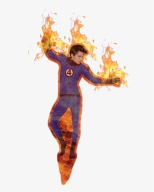 Fantastic Four Human Torch Png, Transparent Png, Free Download