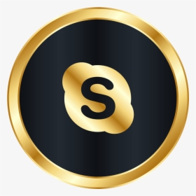 Luxury Skype Button Png Image Free Download Searchpng - Gold Skype Icon Png, Transparent Png, Free Download