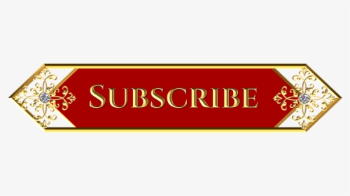 Gold, Red, Subscribe, Button, Subscription, Click - Transparent Subscribe Logo Gold, HD Png Download, Free Download
