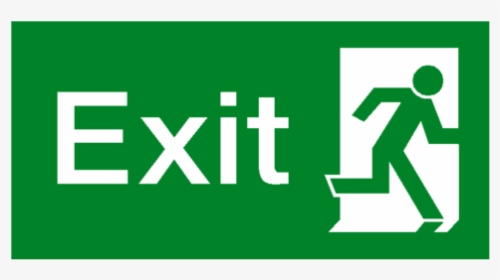 Exit Right Fire Exit Sign - Emergency Exit, HD Png Download, Free Download