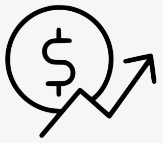 Dollar Sigh Png - Dollar Sign Increase Icon, Transparent Png, Free Download