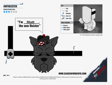 Fold Your Own Paperheister - Paper Gang Payday 2, HD Png Download, Free Download
