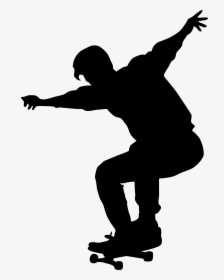 Silhouette Kids Roller Skating, HD Png Download, Free Download