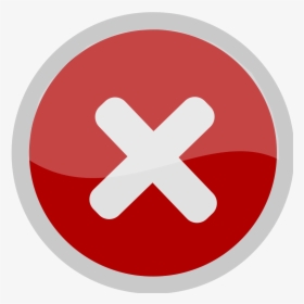 Red Circle With White X - X In Circle, HD Png Download, Free Download