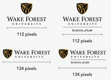 Logo Sizes For Website, Social Media, Print, And Other - Wake Forest School Of Law Logo Png, Transparent Png, Free Download
