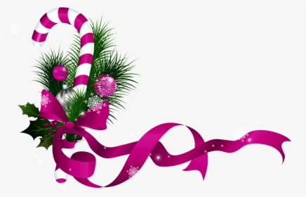 Transparent Clipart Image Pink Christmas Ribbon - Candy Cane Christmas Background, HD Png Download, Free Download