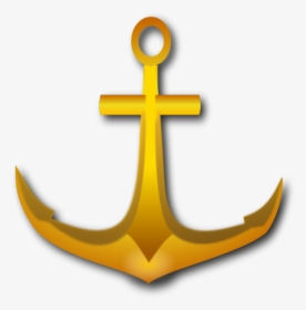 Transparent Golden Button Png - Golden Anchor Clipart, Png Download, Free Download