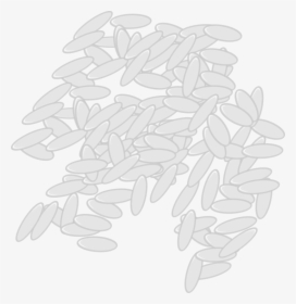 Chicken Rice Png Black And White - Illustration, Transparent Png, Free Download