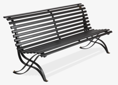 Outdoor Metal Bench, Seat And Back In Oval Tube, Model - Parc Vue Bench, HD Png Download, Free Download