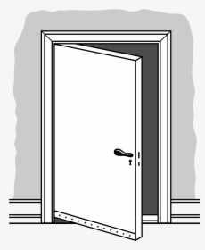 Door Png Black And White, Transparent Png, Free Download