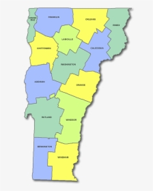 Vermont County Map - Vermont Counties And Capitals, HD Png Download, Free Download