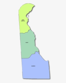 Delaware County Map - Delaware State County Map, HD Png Download, Free Download