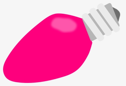 Transparent Light Bulb Clipart Png - Pink Christmas Light Bulb, Png Download, Free Download
