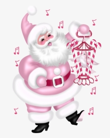 Merry Christmas Pink - Santa Claus Color Rosa, HD Png Download, Free Download
