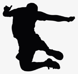 Jumping Man Silhouette - Person Jumping Silhouette Png, Transparent Png, Free Download