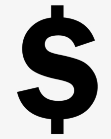 Clip Art Black Sign For - Dollar Sign Symbol Png, Transparent Png, Free Download