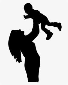 Mother And Son Silhouette 2 Clip Arts - Mother And Son Png, Transparent Png, Free Download