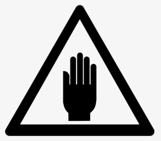 Touch Clipart Hand Open - High Voltage Hazard, HD Png Download, Free Download