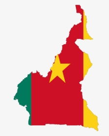 Cameroon Flag Map, HD Png Download, Free Download