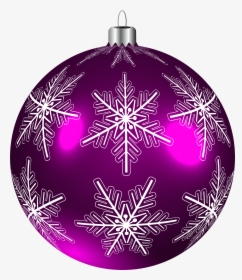 Beautiful Purple Christmas Ball Png Clip - Green Christmas Ball Png, Transparent Png, Free Download
