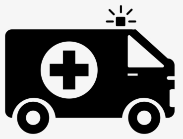 Ambulance With First Aid Sign - Ambulancia Icono Png, Transparent Png, Free Download