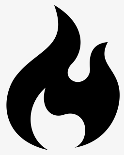 Flames Transparent Png -black Flame Icon Png - Fire Icon Transparent Background, Png Download, Free Download