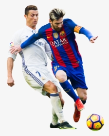 Lionel Messi Vs Cristiano Ronaldo 2017 Png, Transparent Png, Free Download