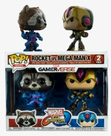 Rocket Raccoon Vs Mega Man Funko Double Pack Marvel, HD Png Download, Free Download