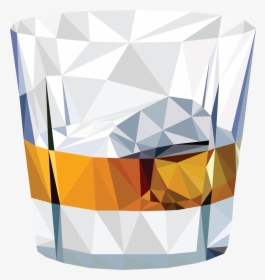 Shattered Whiskey In Glass, HD Png Download, Free Download