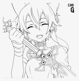 Sword Art Online Coloring Pages Free, HD Png Download, Free Download