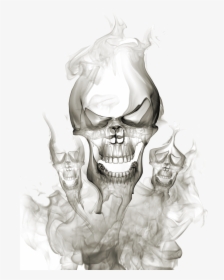 #skullhead #creepy #skullface #skull #fog #schädel, HD Png Download, Free Download
