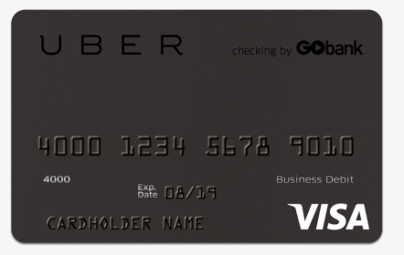 Uber Debit Card From Gobank For Instant Pay, HD Png Download, Free Download