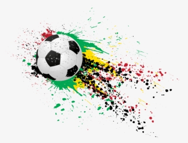 Fcaan Paint Splattered Soccer Ball, HD Png Download, Free Download