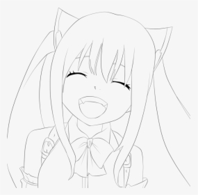 Jpg Library Library Wendy Marvell Smile Lineart, HD Png Download, Free Download