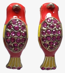 Vintage Rhinestones Enamel Bird Stud Earrings, HD Png Download, Free Download
