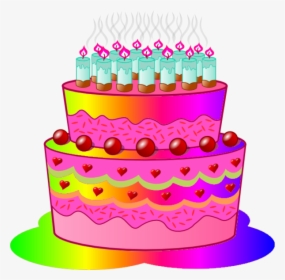 Transparent Animated Birthday Cake Clipart, HD Png Download, Free Download